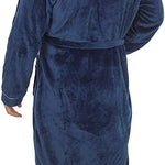CityComfort Super Soft  Hooded Dressing Gowns for Men in Grey or Navy - Get Trend
