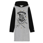 Harry Potter Grey Hoodie Dress for Girls and Teens, Cotton Oversized Jumper - Get Trend