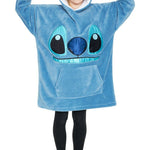 Stitch Disney Hoodie for Kids, Fleece Oversized Hoodie Blanket, Stitch Disney Gifts - Get Trend