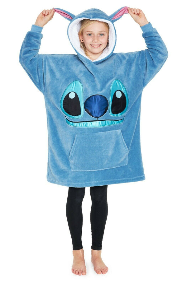Stitch Disney Hoodie for Kids, Fleece Oversized Hoodie Blanket, Stitch Disney Gifts - Get Trend