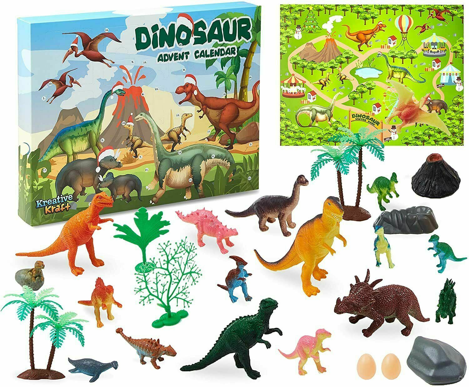 KreativeKraft Dinosaurs Advent Calendar - Dinosaurs 2023 Advent Calendar - Get Trend