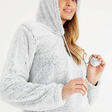 Pyjamas Ladies PJ's Comfy Snuggle Warm Fleece Twosie Pajama Set for Women Girls - Get Trend
