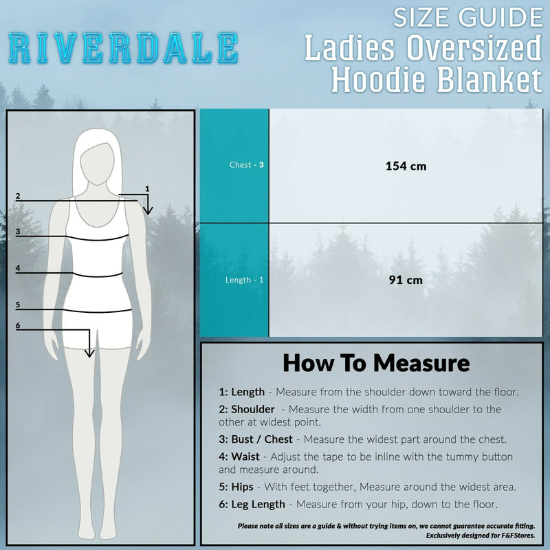 Riverdale Blanket Hoodie for Ladies, Oversized Blanket Hoodie for Women, Riverdale Gifts Blue