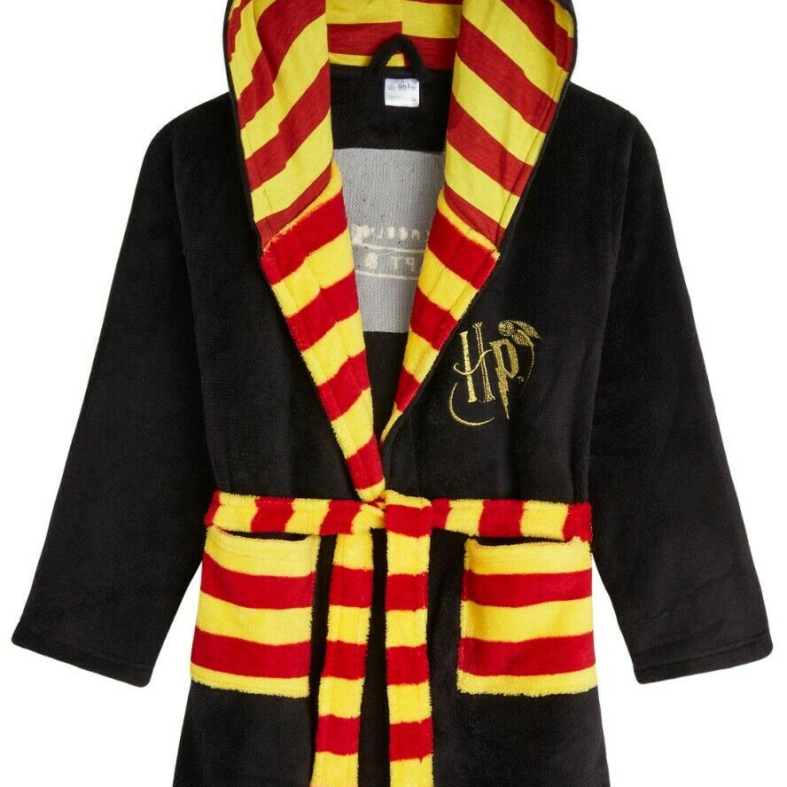 Harry Potter Kids Dressing Gown, Gryffindor Soft Fleece Robe for Boys Or Girls - Get Trend