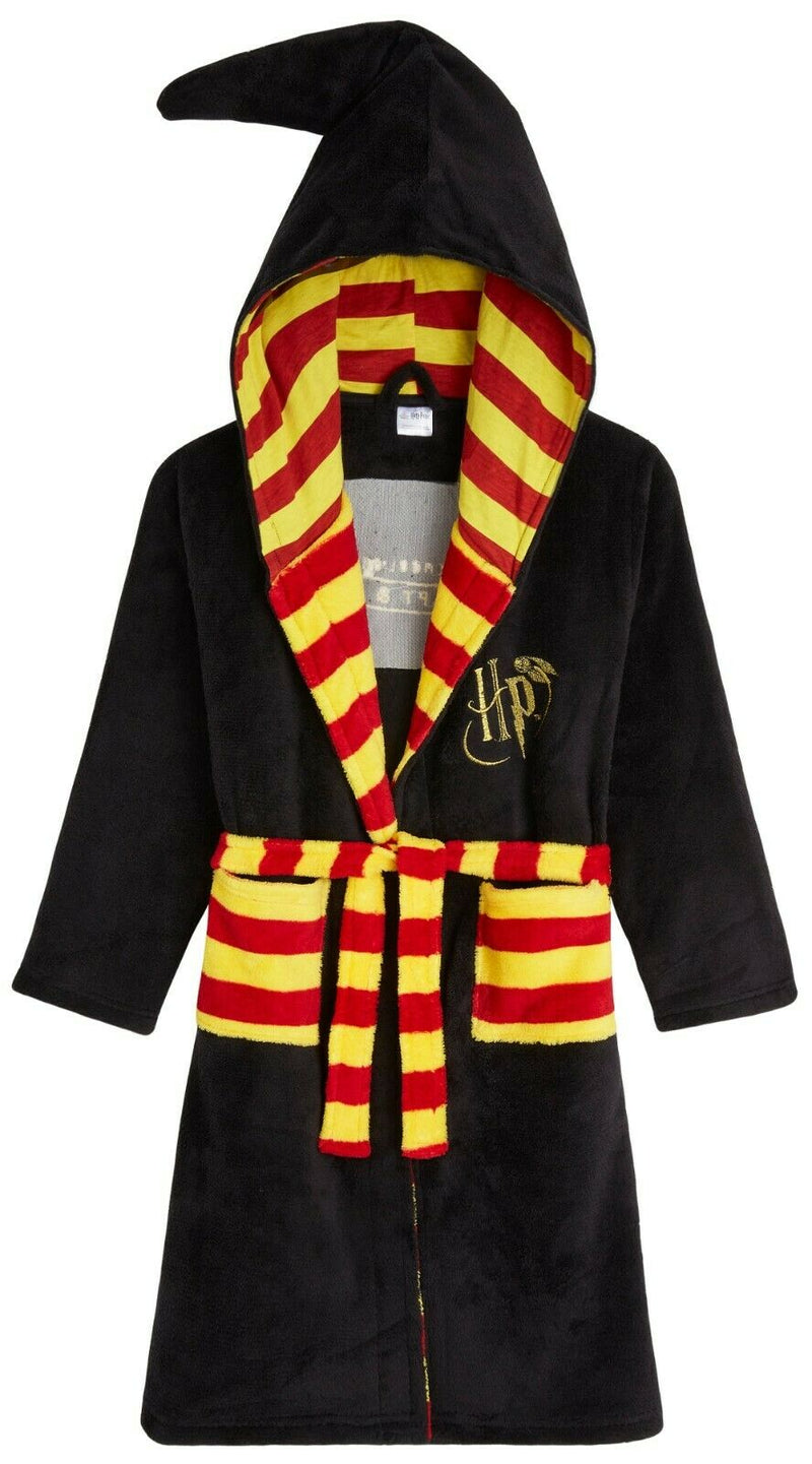 Harry Potter Kids Dressing Gown, Gryffindor Soft Fleece Robe for Boys Or Girls