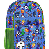 CityComfort Video Game Large Boys Backpack, Gamer Gifts for Boys Teens (Blue/Green) - Get Trend