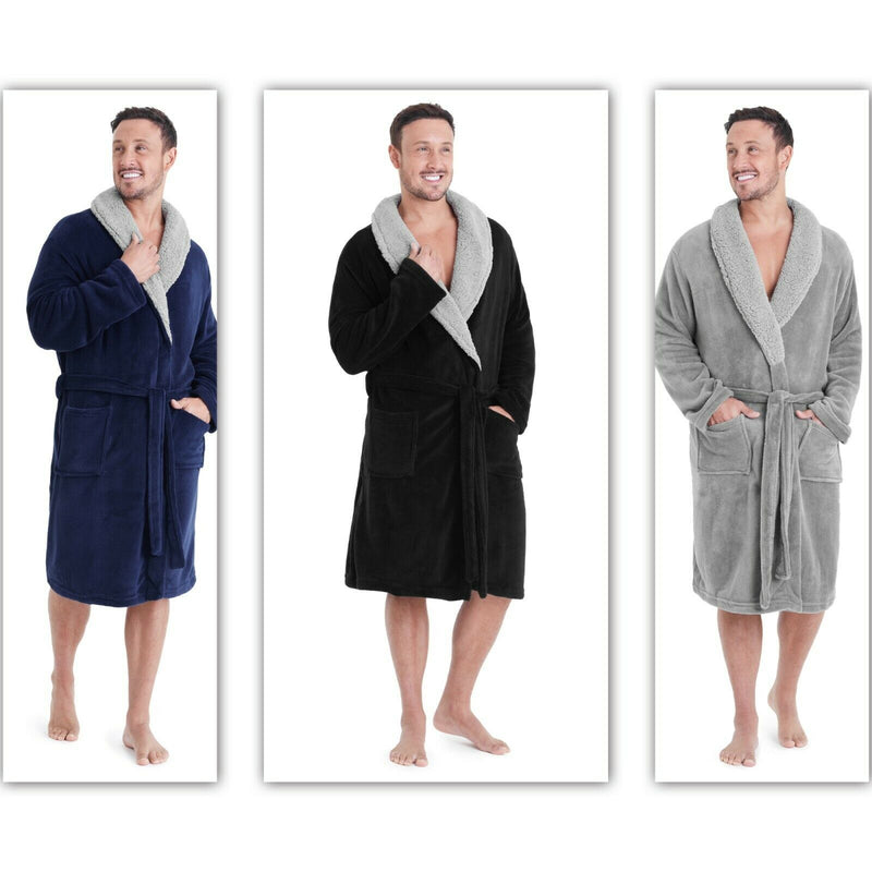 CityComfort Super Soft Men Dressing Gown Mens Bathrobe
