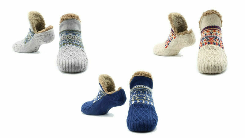 Citycomfort Socks Size 5-8, Fluffy And Warm Non Slip Knitted Slipper for Man