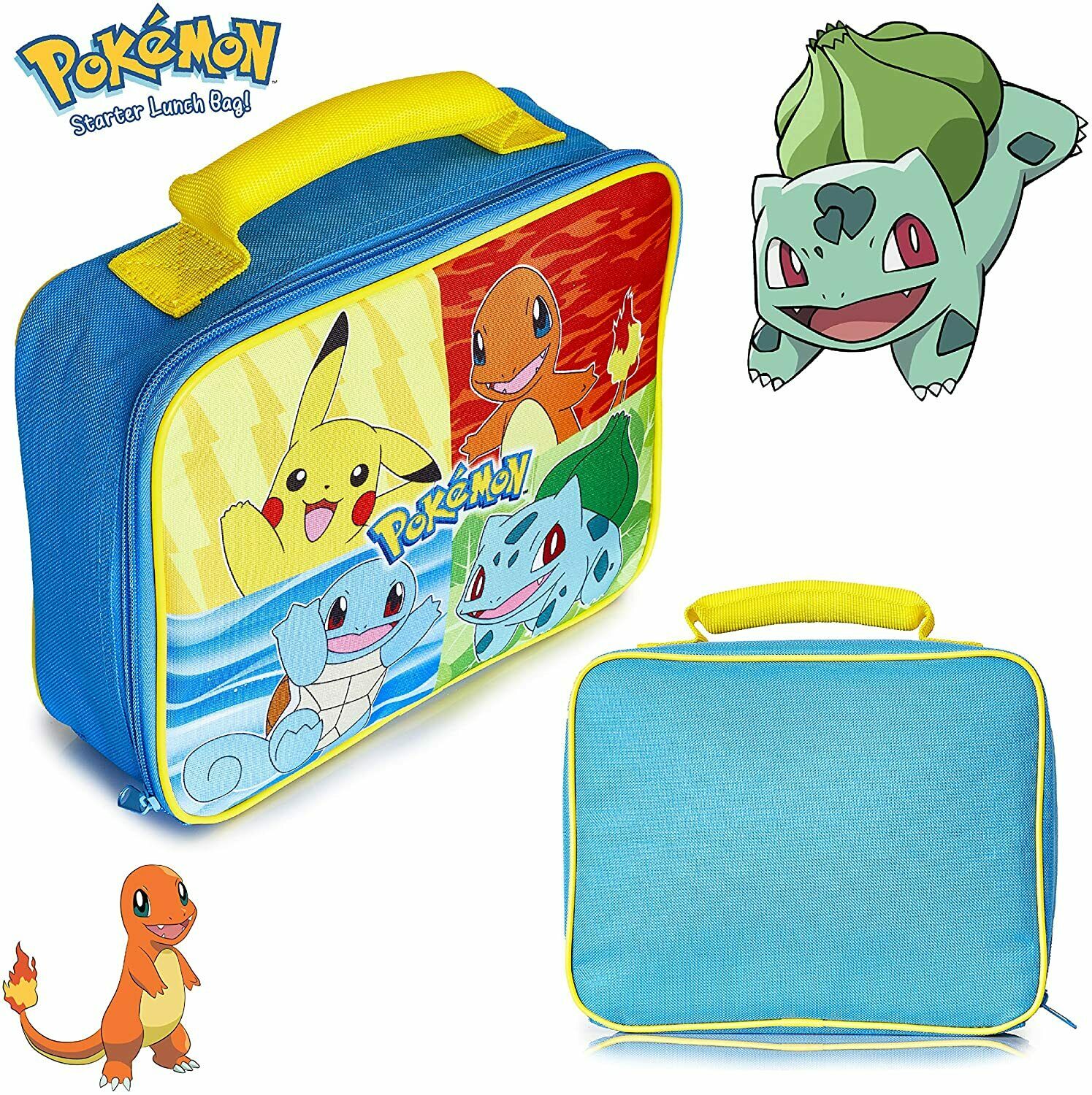 Pokémon Lunch Box With Pikachu, Squirtle, Bulbasaur, Charmender For Kids & Teens - Get Trend