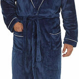 CityComfort Super Soft  Hooded Dressing Gowns for Men in Grey or Navy - Get Trend