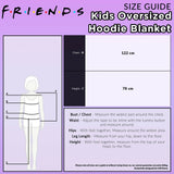 Friends Black Hoodie for Girls Teens, Fleece Oversized Hoodie Blanket - Get Trend