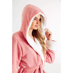 Citycomfort Fluffy Dressing Gown Super Soft Fleece with Hood for Women Dressing Gown Citycomfort £20.99