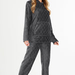 CityComfort Womens Pyjamas, Warm Fleece Hooded Pyjamas for Women Sets