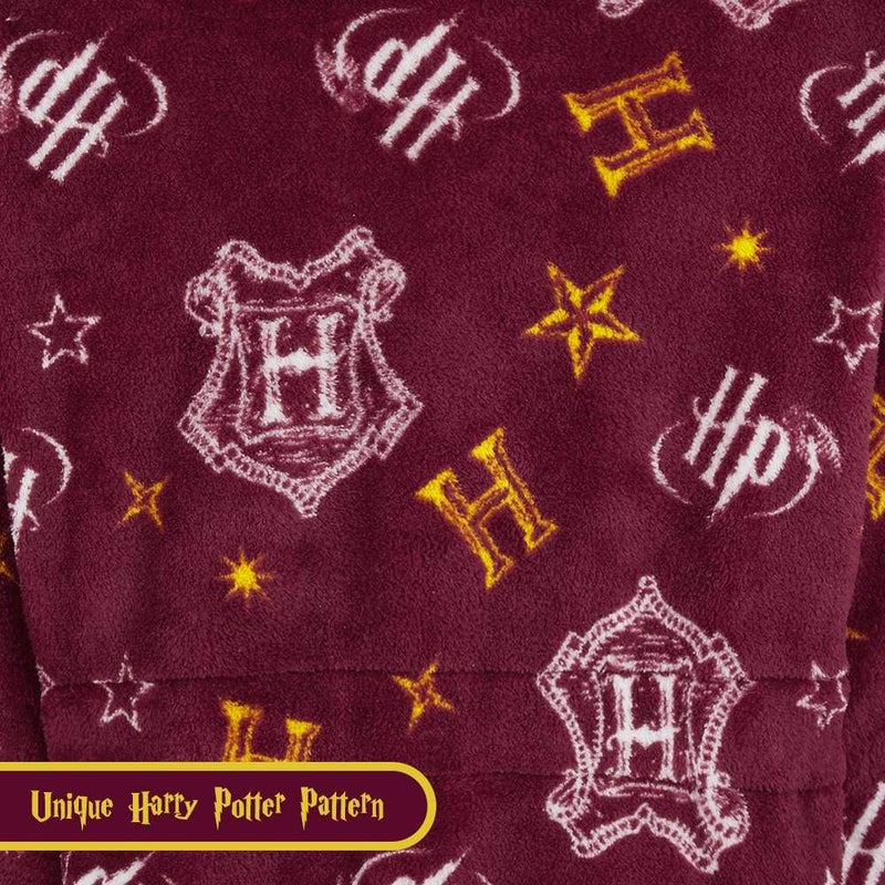 Harry Potter Kids Dressing Gown Gryffindor Soft Fleece Robe for Boys or Girls Dressing Gown Harry Potter £20.49