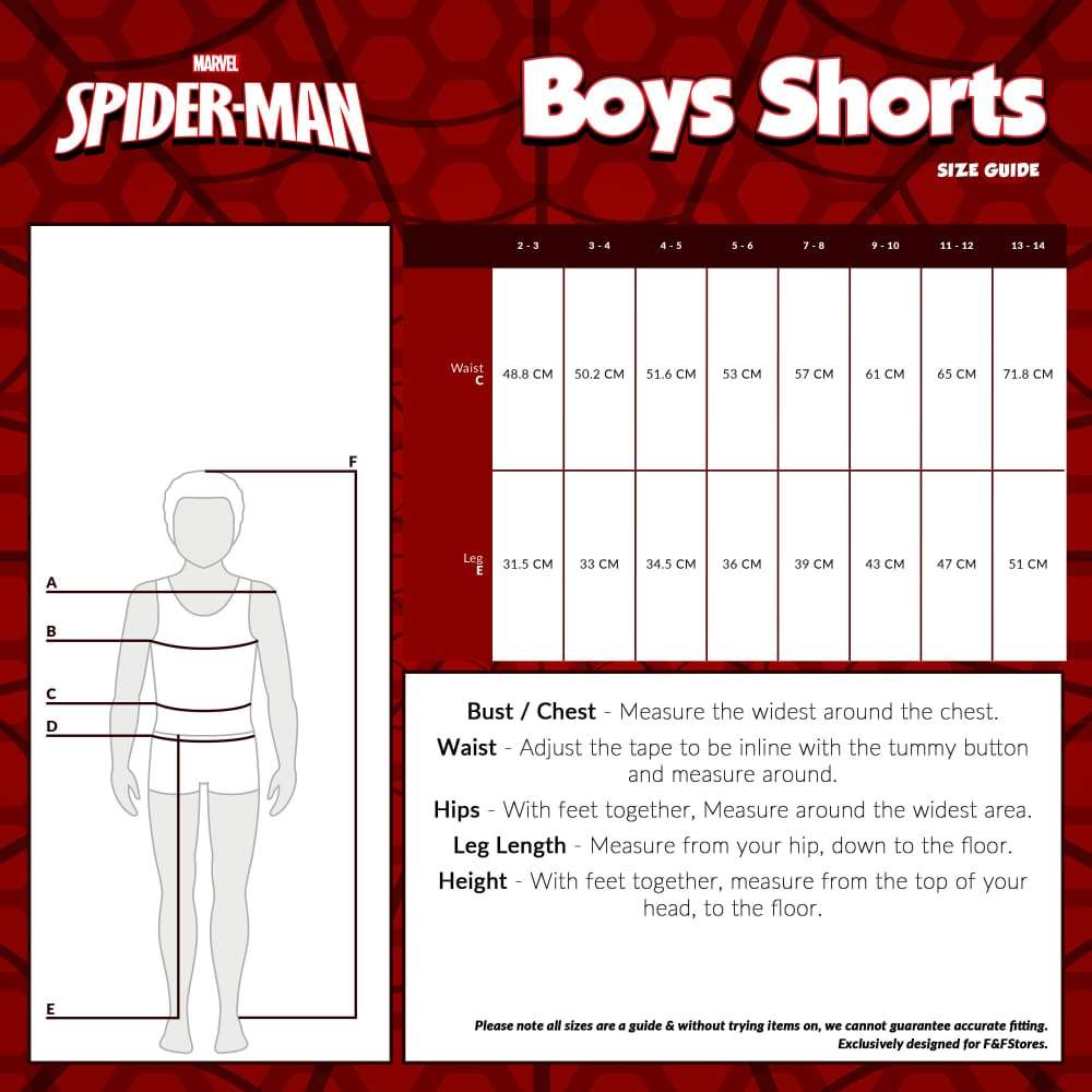 Marvel Spiderman Boys Shorts Set of 2 Superhero Cotton Shorts for Kids & Teens Shorts Marvel £10.49
