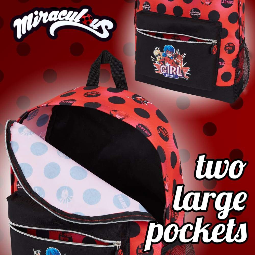 Miraculous Ladybug Kids Backpack Girls Backpacks for School Travel Sports Backpack Miraculous £10.90