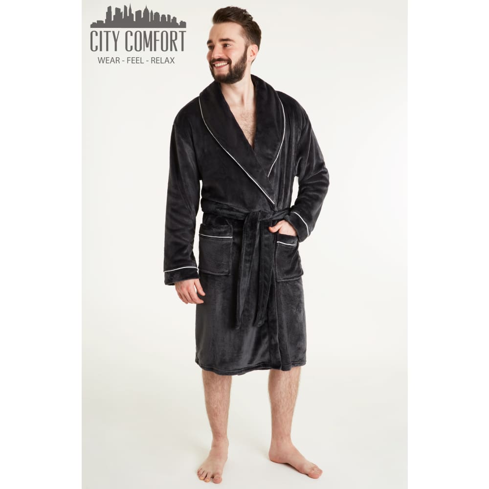 Citycomfort Luxury Super Soft Men Dressing Gown Mens Bathrobe Dressing Gown Citycomfort £22.49