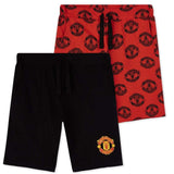 Manchester United F.c. Boys Shorts 2 Pack for Boys Teenagers Shorts Manchester United F.c. £11.49