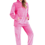 CityComfort Womens Pyjamas, Warm Fleece Hooded Pyjamas for Women Sets