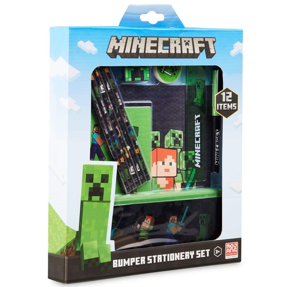 Minecraft Stationery Set back to School Supplies Notebook & Pencil Case Set Stationery Set Minecraft £19.99