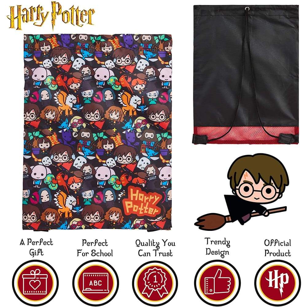 Harry Potter Drawstring Bags Gift Idea for Kids and Teens School or Travel Bag for Boys or Girls Backpack Harry Potter £6.99 Save 30%