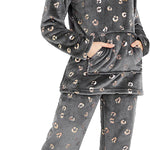 CityComfort Womens Pyjamas, Warm Fleece Hooded Pyjamas for Women Sets