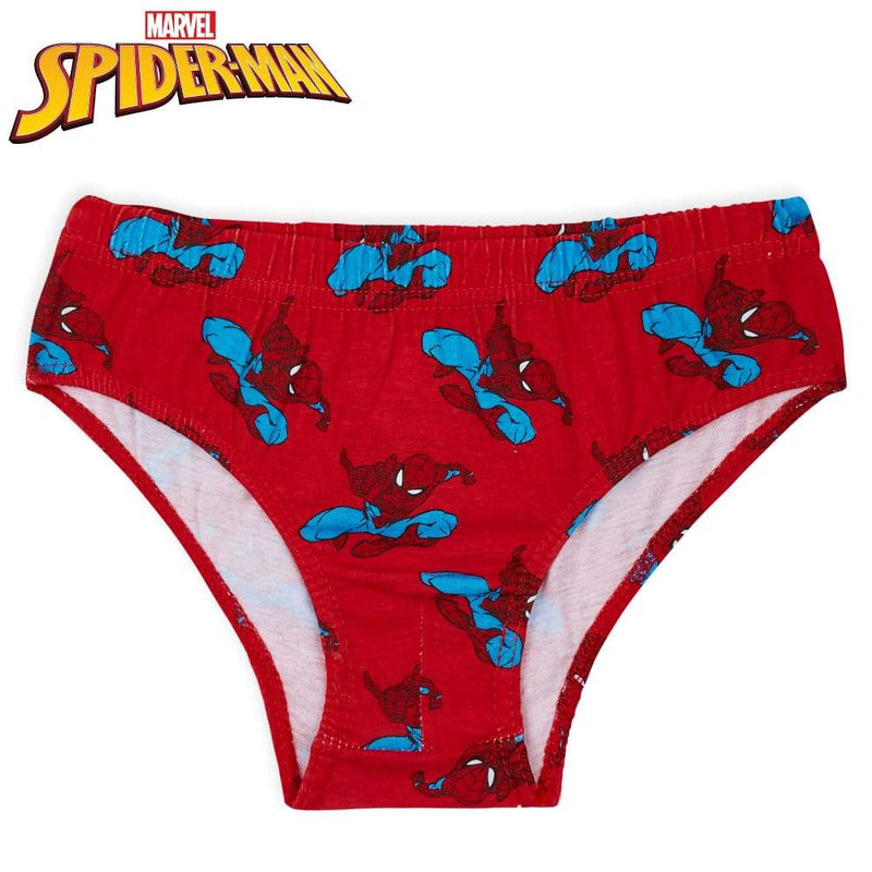 Marvel Spider-Man 5 Pack 100% Cotton Briefs Underwear Size 6 Multicolor NWOT