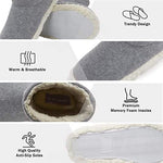 Dunlop Faux Sheepskin Warm Memory Foam Indoor Outdoor Bootie Slippers for Ladies Bootie Slippers Dunlop £14.45