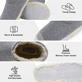 Dunlop Faux Sheepskin Warm Memory Foam Indoor Outdoor Bootie Slippers for Ladies Bootie Slippers Dunlop £14.45