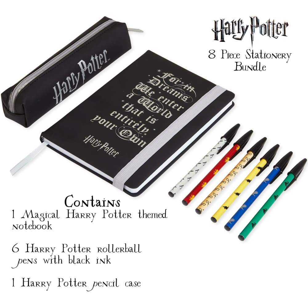 Harry Potter Stationery Set with Notebook A5 for Kids and Teenagers Stationery Set Harry Potter £14.49