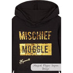 Harry Potter Black Cropped Hoodie & Leggings Cotton Set for Girls & Teenager Loungewear Set Harry Potter £15.49