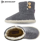 Dunlop Faux Sheepskin Warm Memory Foam Indoor Outdoor Bootie Slippers for Ladies Bootie Slippers Dunlop £14.45