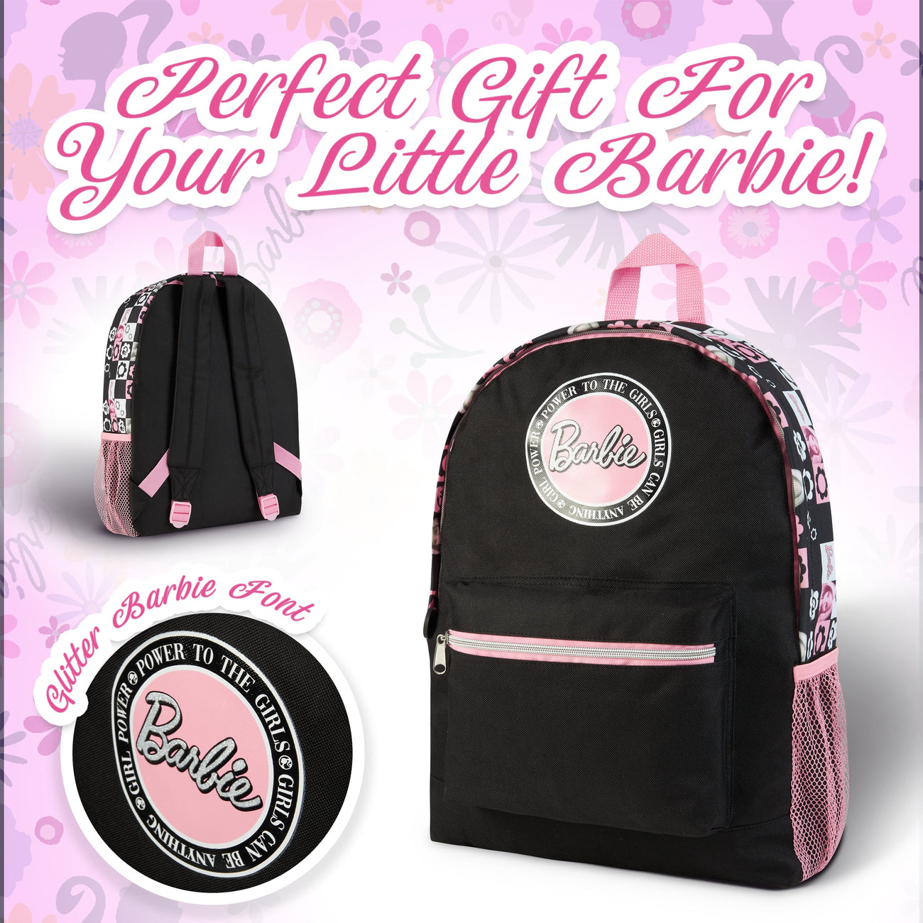 Barbie School Bag, School Backpack, Rucksack for Sport, Travel, Gifts