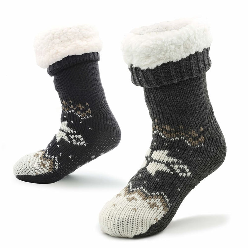 Mens Slipper Socks Bed Socks for Men with Sherpa Wool non Slip Slipper Socks Citycomfort £10.49