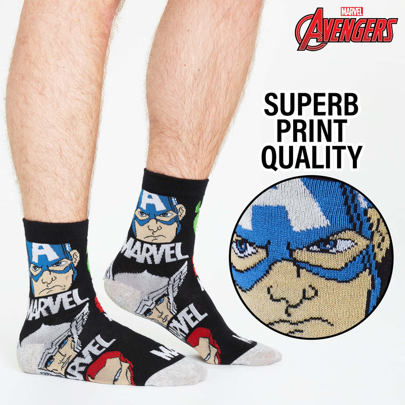Marvel Mens Socks, Pack of 5 Avengers Socks Men, Marvel Gifts For Men