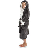 Citycomfort Fleece Dressing Gown Kids Towelling Robe Bathrobe Plush Super Soft Dressing Gown Citycomfort £10.95