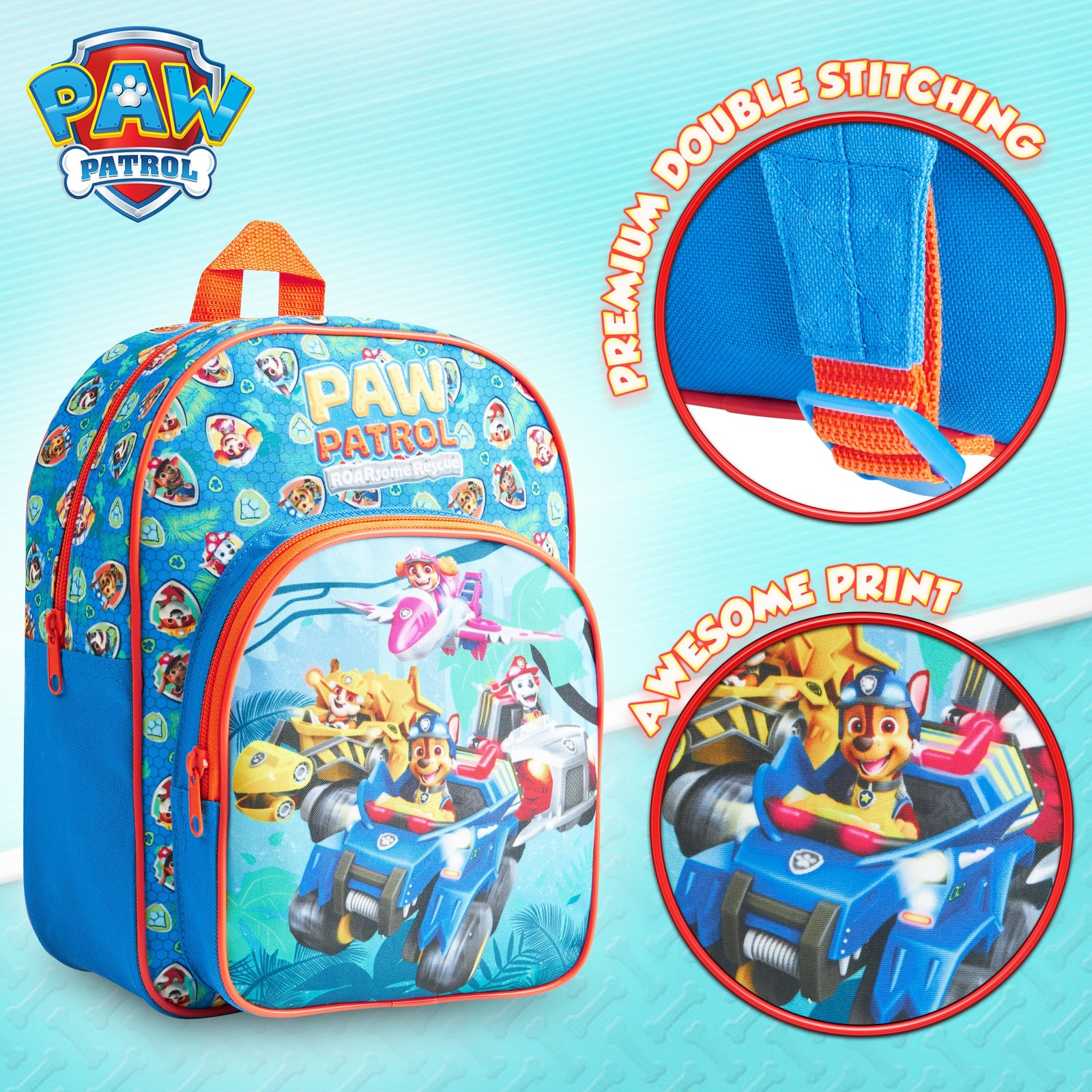 PAW Patrol School Bag, Children's Backpacks, Boys Backpack with the Mi