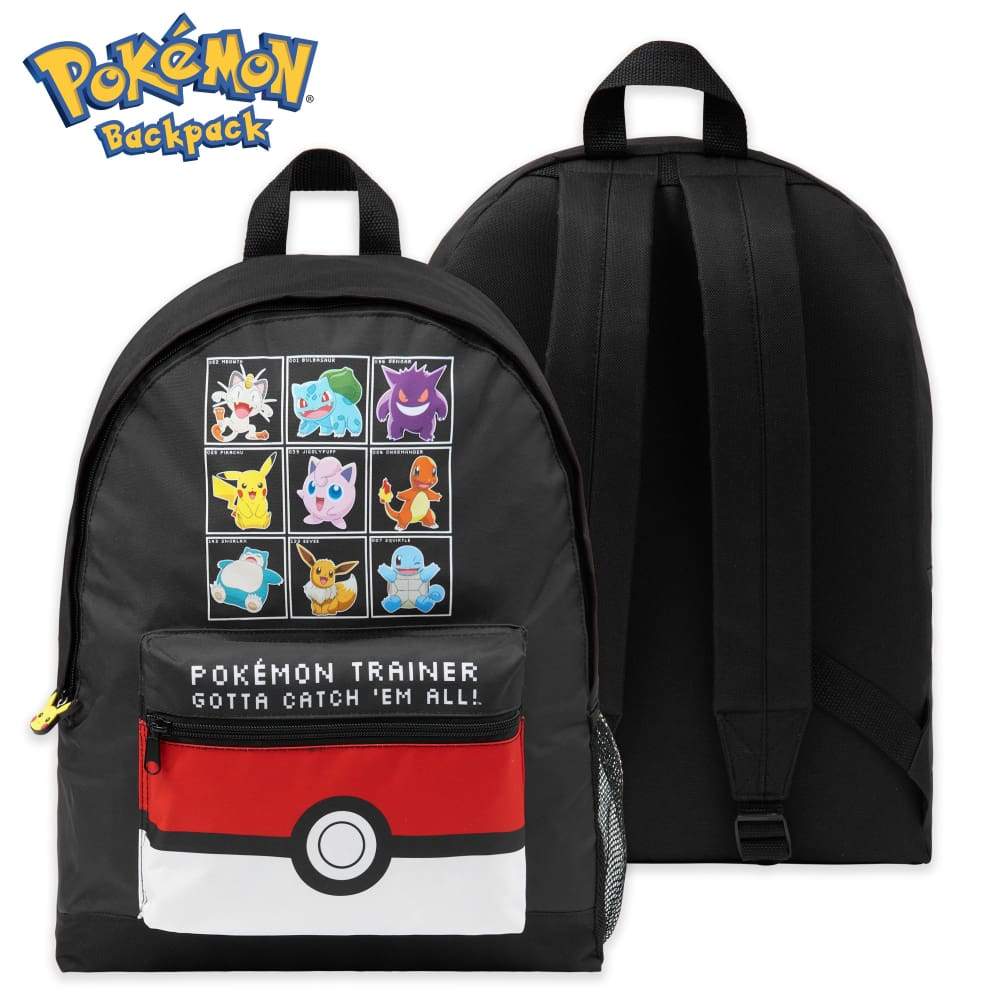 Pokemon Large Backpack for Boys and Girls Trainer Rucksack Kids Pikachu Cards Travel Bag Backpack Pokemon £10.99