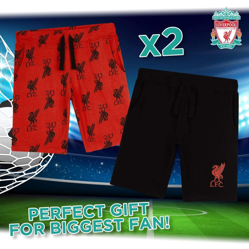 Liverpool F.c. Boys Shorts Cotton Jogger Shorts Football Gifts for Boys & Teenagers Liverpool F.c. £9.99
