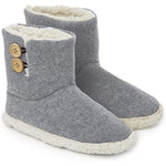 Dunlop Faux Sheepskin Warm Memory Foam Indoor Outdoor Bootie Slippers for Ladies Bootie Slippers Dunlop £14.45