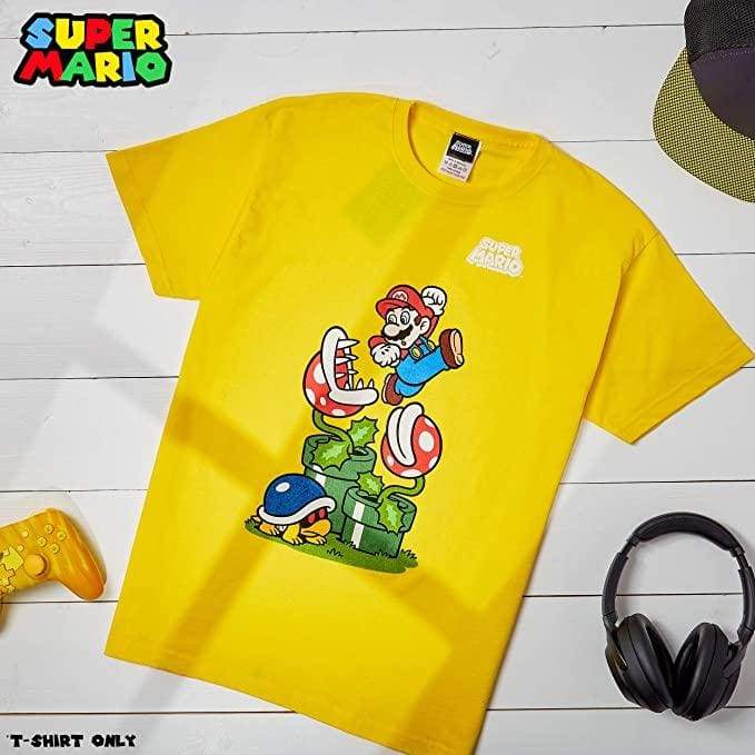 Super Mario T Shirt Fun Graphic 100% Cotton Short Sleeve Boys Girls Teenagers T-shirt Super Mario £9.99