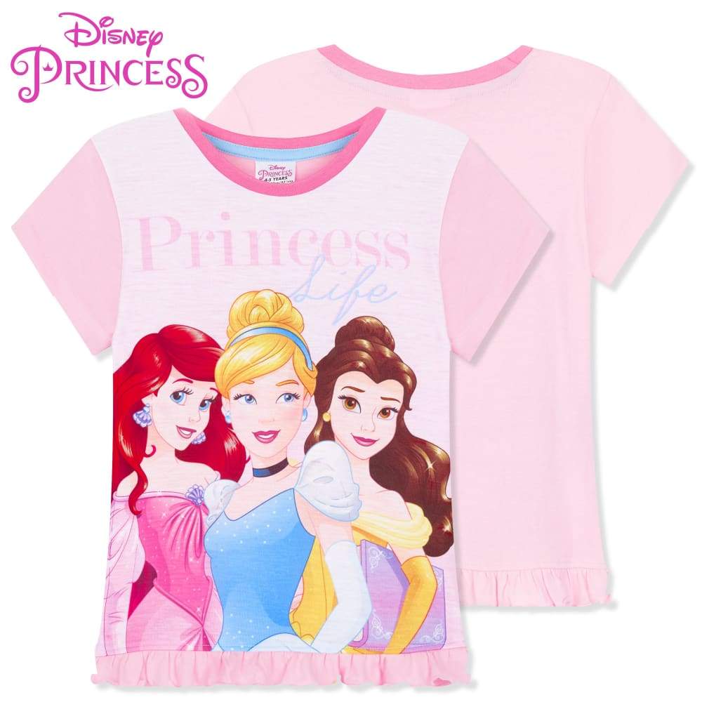 Disney Girls Pyjamas Girls Short Pjs Set Disney Princess Merchandise Pyjama Disney Princess £4.99