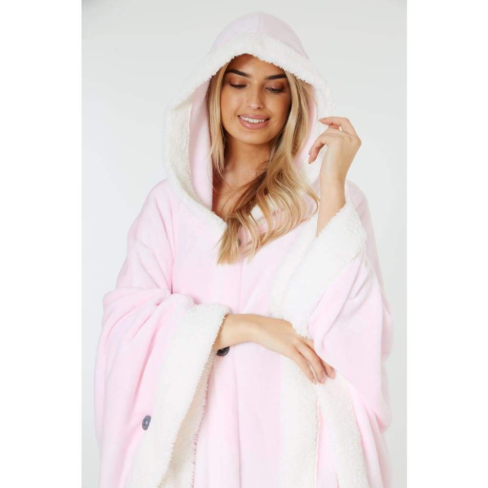 Citycomfort Blanket Hoodie for Women Snuggle Sherpa Oversized Hoodie Blanket Poncho Citycomfort £19.49