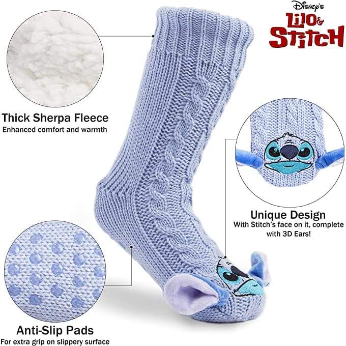 Disney Fluffy Slipper Socks for Women,bed Socks Teenage Girls,non Slip Socks and Slippers Disney £12.95