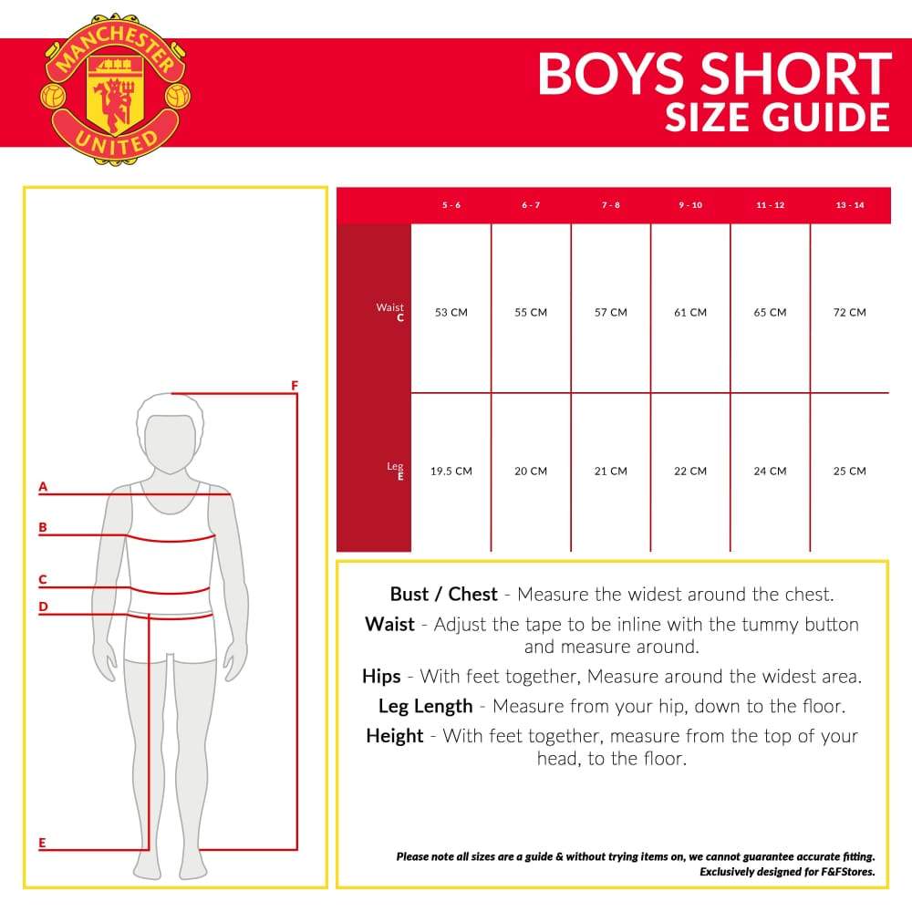 Manchester United F.c. Boys Shorts 2 Pack for Boys Teenagers Shorts Manchester United F.c. £11.49
