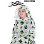 Minecraft Oversized Blanket Hoodie Fleece Dressing Gown for Boys Girls Hoodie Minecraft £23.49