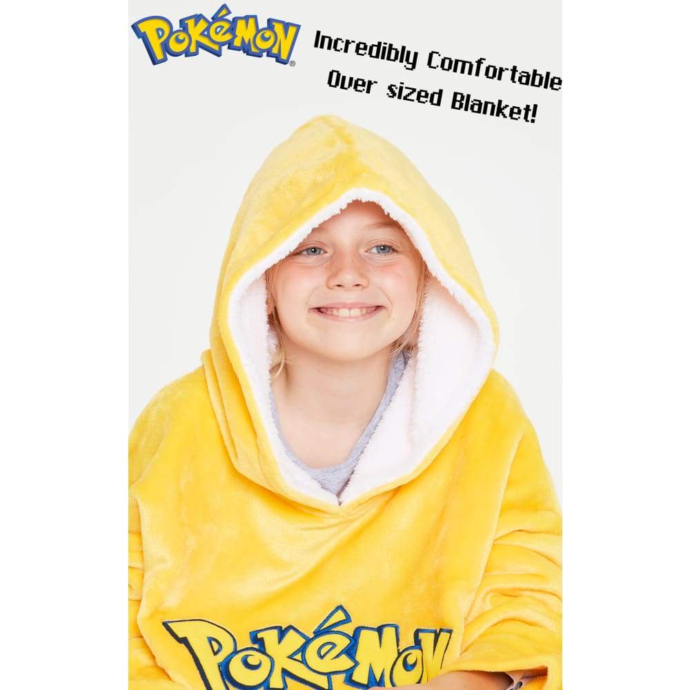 Pokemon Pikachu Oversized Blanket Hoodie for Boys Girls Hoodie Pokèmon £22.49