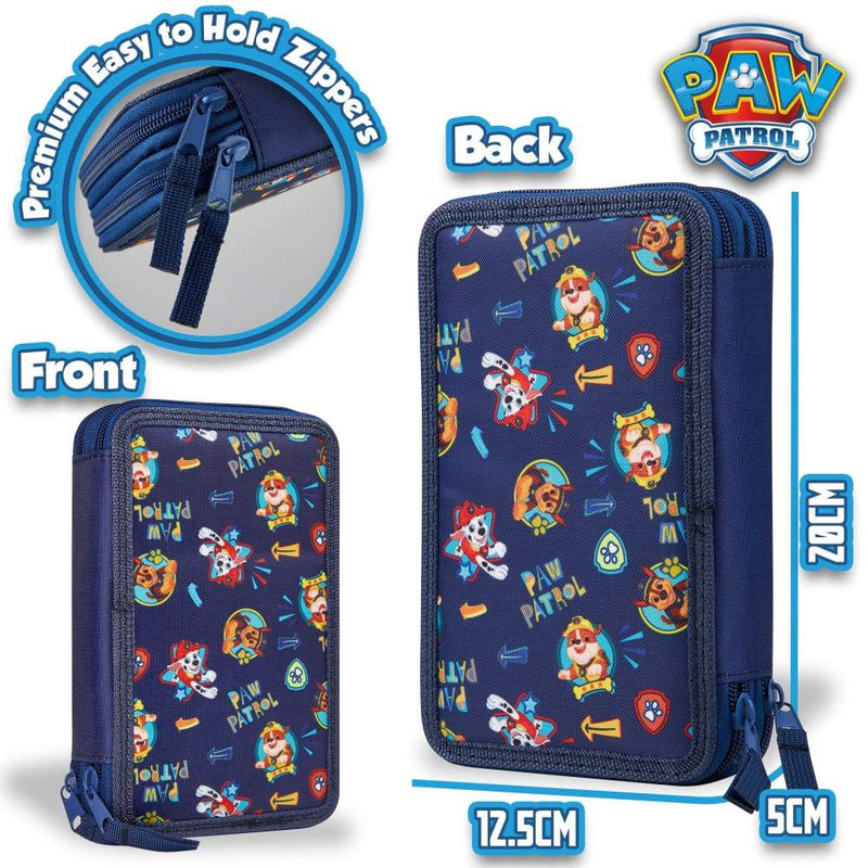 Nick Jr Paw Patrol Blue Call The Paw Patrol Hard Shell Pencil Case Novelty  Character Stationery Accessories