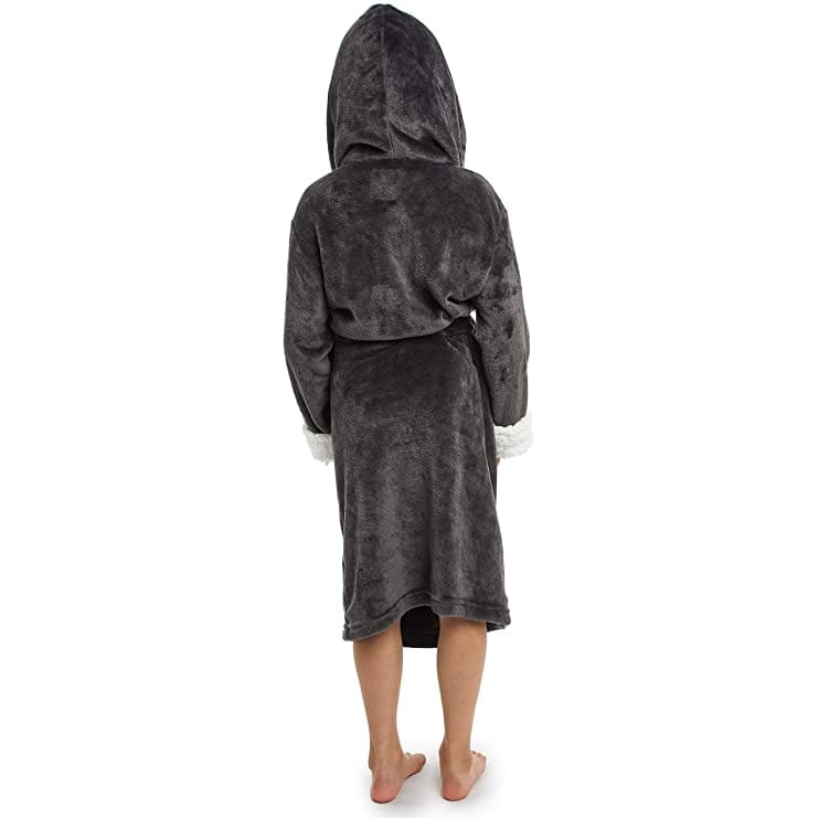 Citycomfort Fleece Dressing Gown Kids Towelling Robe Bathrobe Plush Super Soft Dressing Gown Citycomfort £10.95