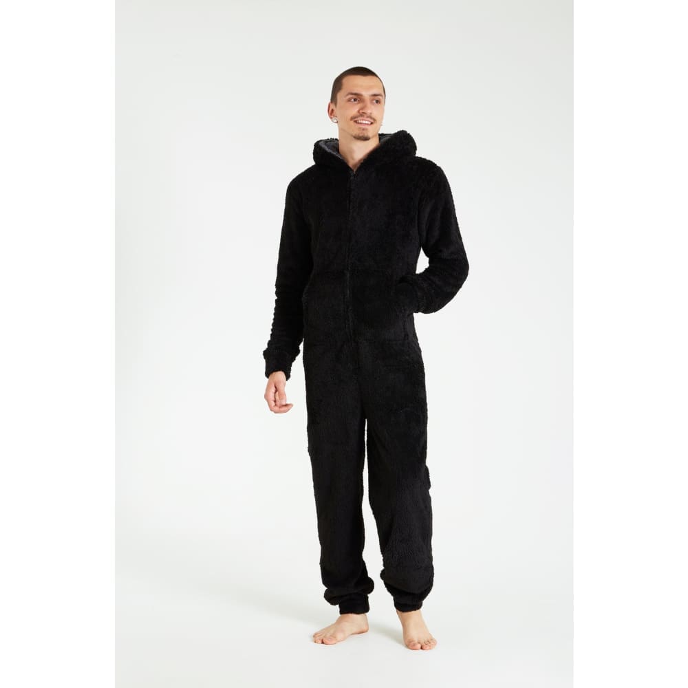Citycomfort Fluffy Fleece Onesie with Hoodie and Pockets for Men Onesie Citycomfort £24.49